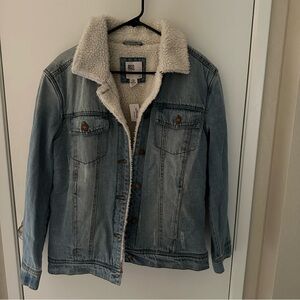 RSQ Women’s Denim Sherpa Jacket